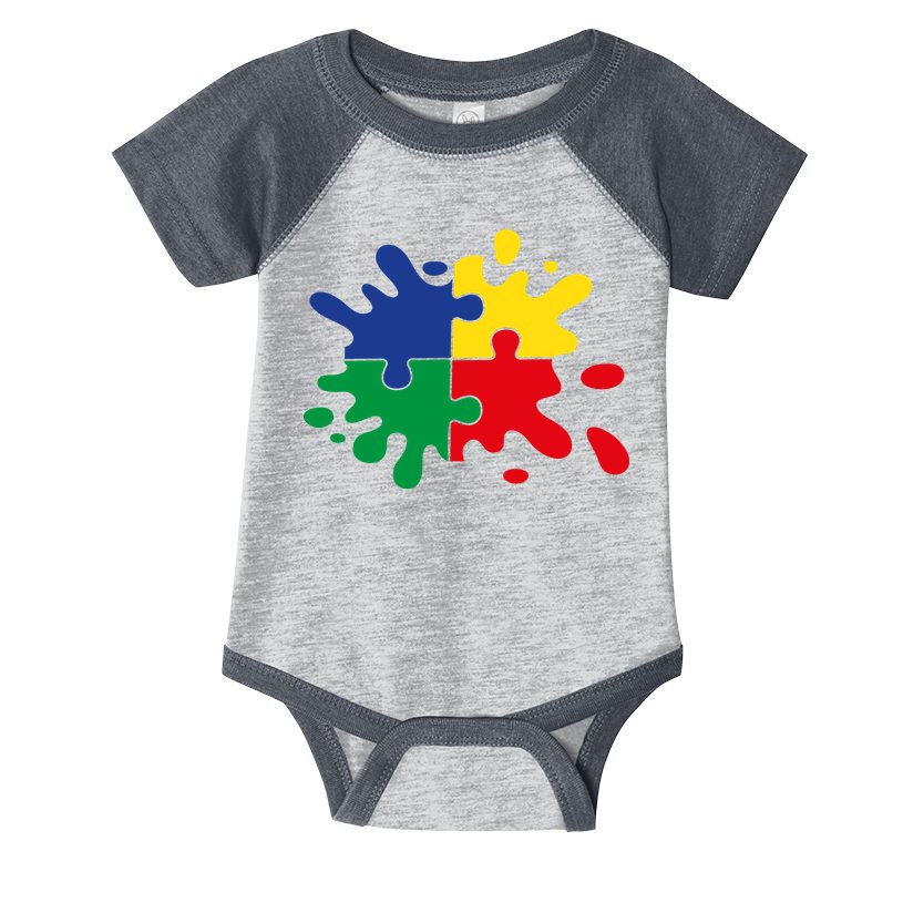 Splash Puzzle Infant Baby Jersey Bodysuit