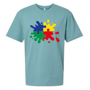 Splash Puzzle Sueded Cloud Jersey T-Shirt