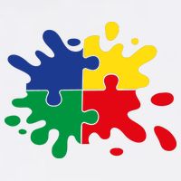 Splash Puzzle Garment-Dyed Sweatshirt