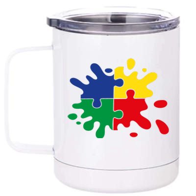 Splash Puzzle 12 oz Stainless Steel Tumbler Cup