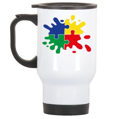 Splash Puzzle Stainless Steel Travel Mug