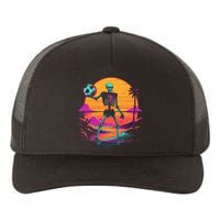 Skeleton Playing Soccer Halloween Costume Kids Yupoong Adult 5-Panel Trucker Hat