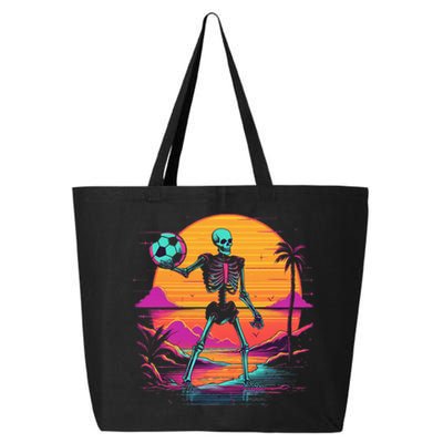 Skeleton Playing Soccer Halloween Costume Kids 25L Jumbo Tote