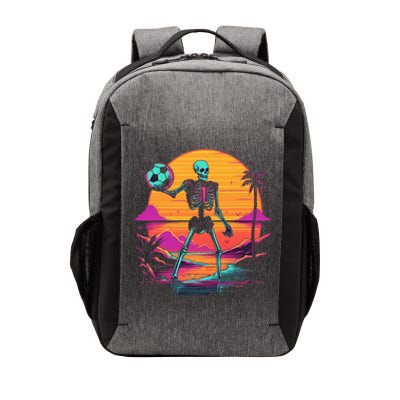 Skeleton Playing Soccer Halloween Costume Kids Vector Backpack