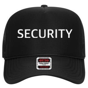 Security P High Crown Mesh Back Trucker Hat