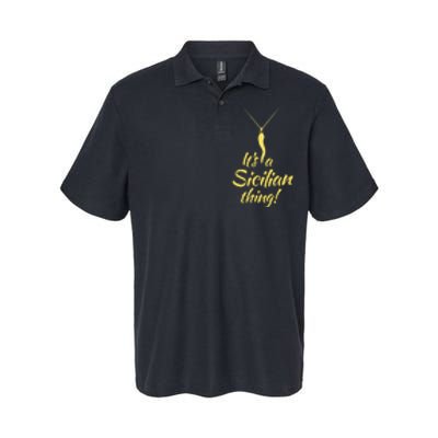 Sicilian Pride Sicilian Horn ItS And Sicilian Thing Softstyle Adult Sport Polo