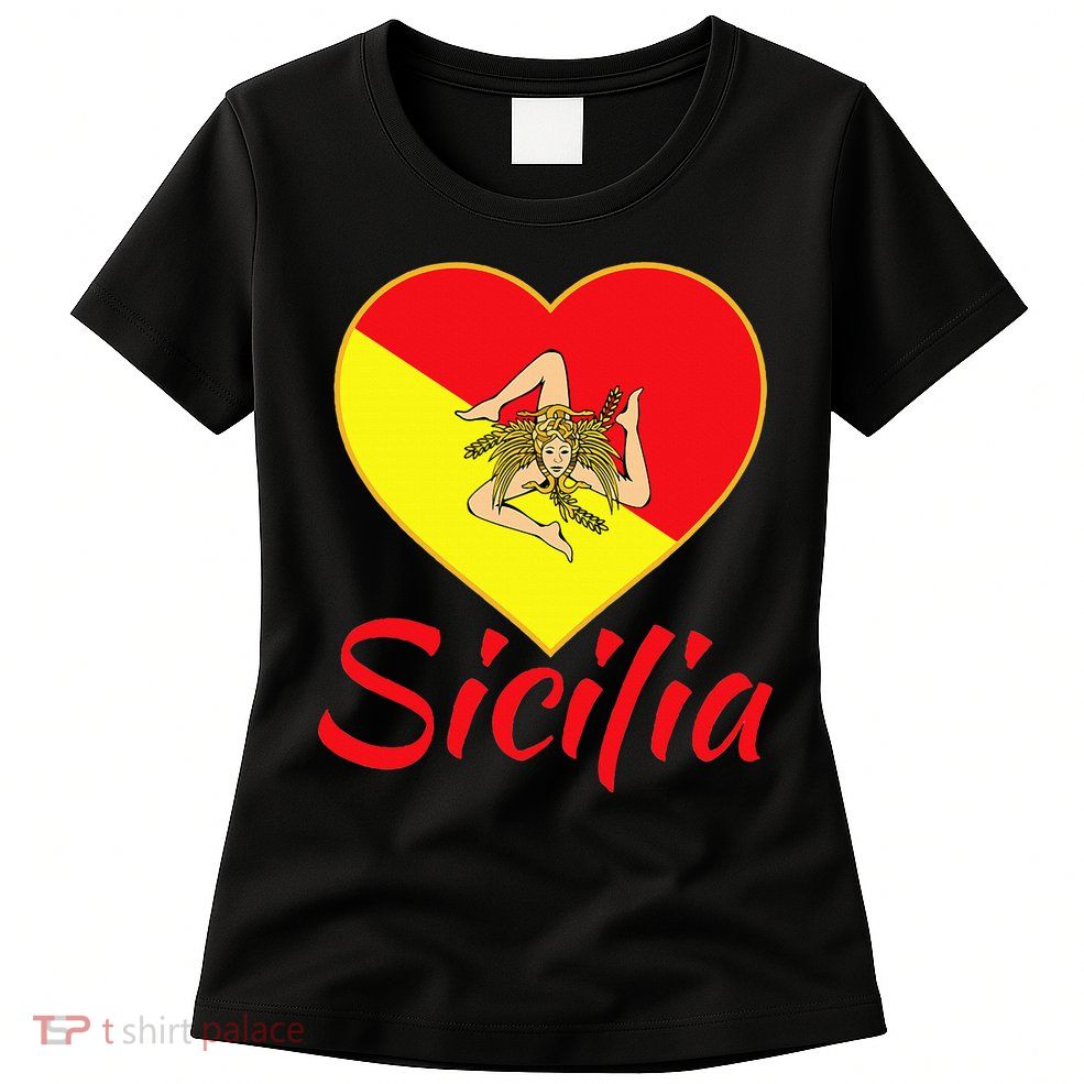 Sicilian Pride Sicilia I Love Sicily Trinacria Women's T-Shirt
