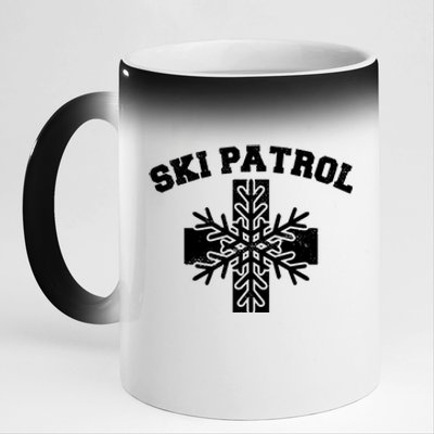 Ski Patrol 11oz Black Color Changing Mug