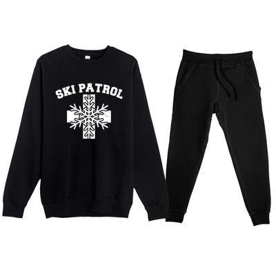 Ski Patrol Premium Crewneck Sweatsuit Set