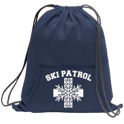 Ski Patrol Sweatshirt Cinch Pack Bag