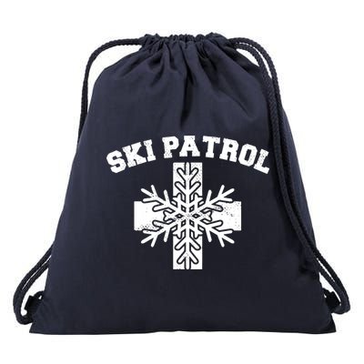 Ski Patrol Drawstring Bag