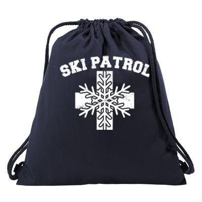 Ski Patrol Drawstring Bag