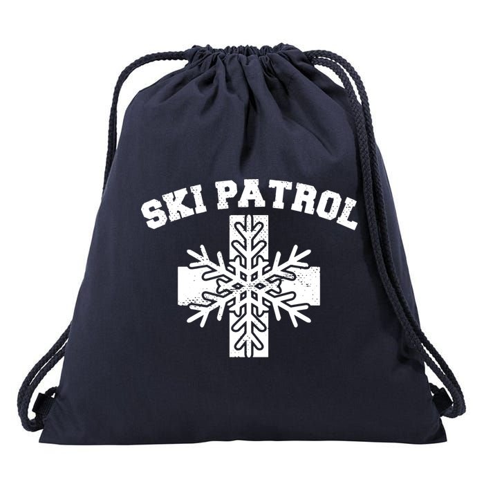 Ski Patrol Drawstring Bag