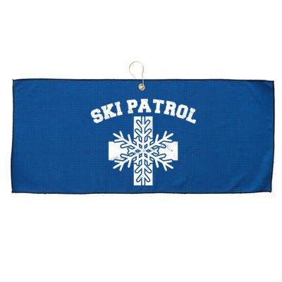 Ski Patrol Large Microfiber Waffle Golf Towel