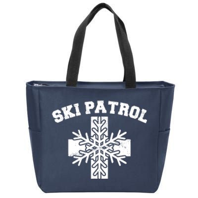 Ski Patrol Zip Tote Bag