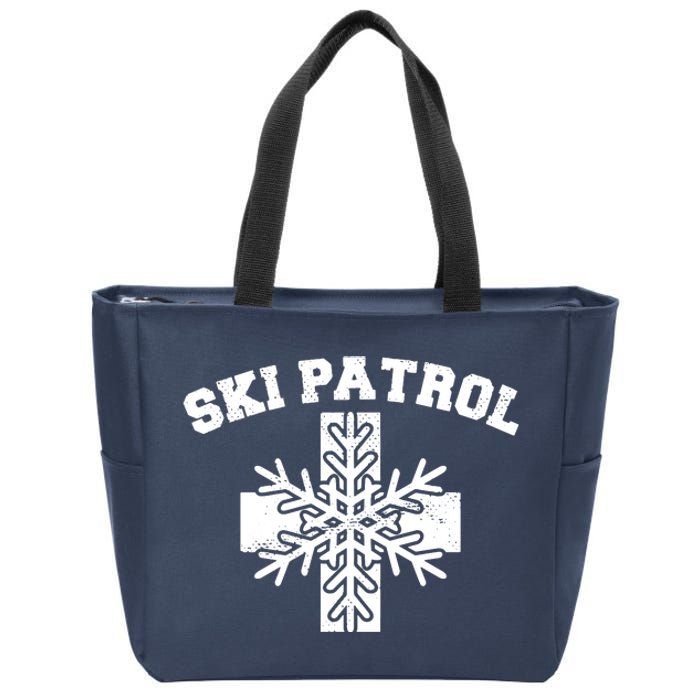 Ski Patrol Zip Tote Bag