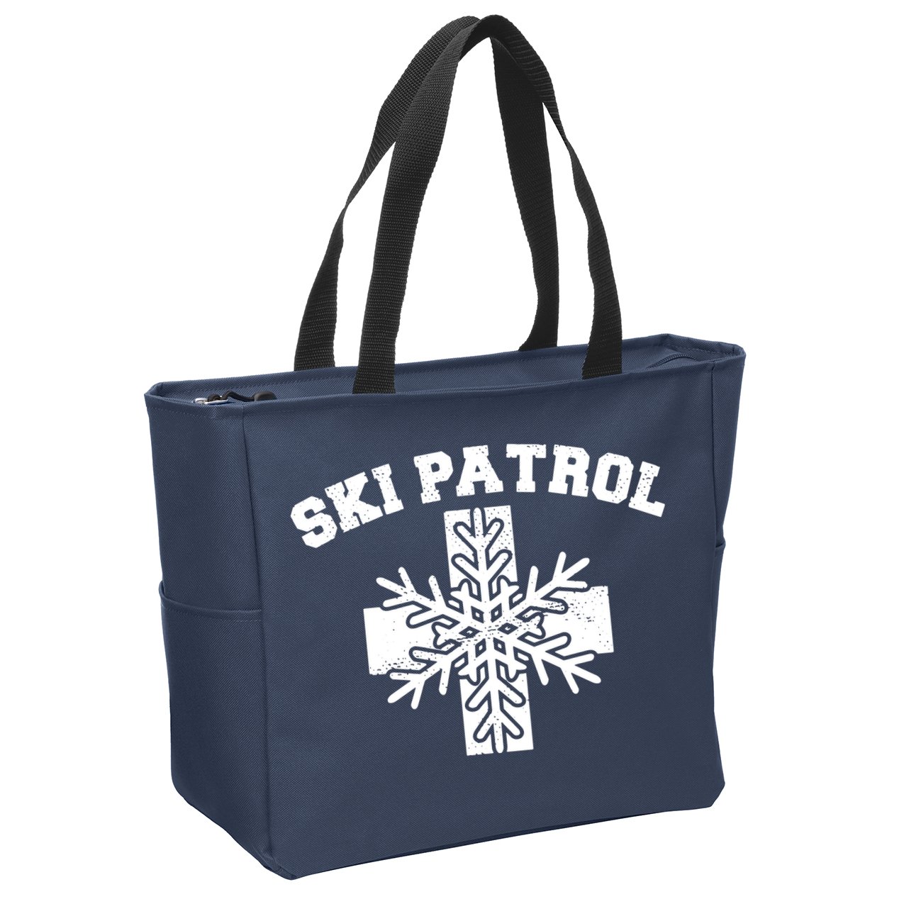 Ski Patrol Zip Tote Bag