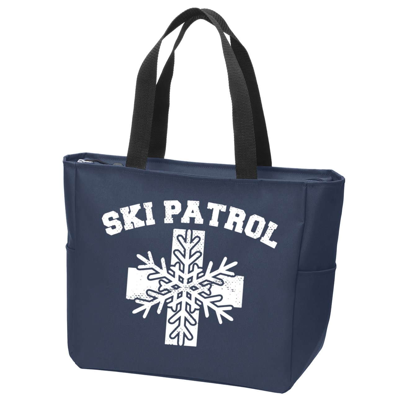 Ski Patrol Zip Tote Bag