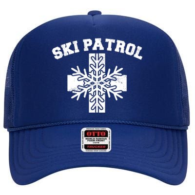 Ski Patrol High Crown Mesh Back Trucker Hat