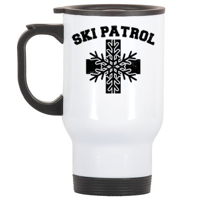 Ski Patrol Stainless Steel Travel Mug