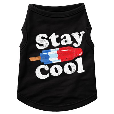 Summer Popsicle Stay Cool Funny Bomb Retro 80s Pop Gift Doggie Tank