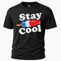 Summer Popsicle Stay Cool Funny Bomb Retro 80s Pop Gift Cooling Performance Crew T-Shirt
