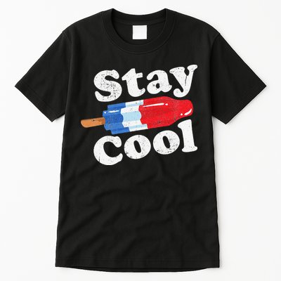 Summer Popsicle Stay Cool Funny Bomb Retro 80s Pop Gift Tall T-Shirt