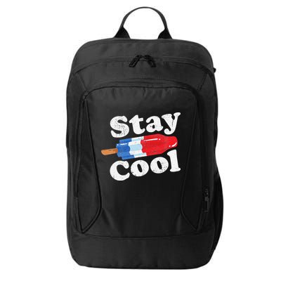 Summer Popsicle Stay Cool Funny Bomb Retro 80s Pop Gift City Backpack