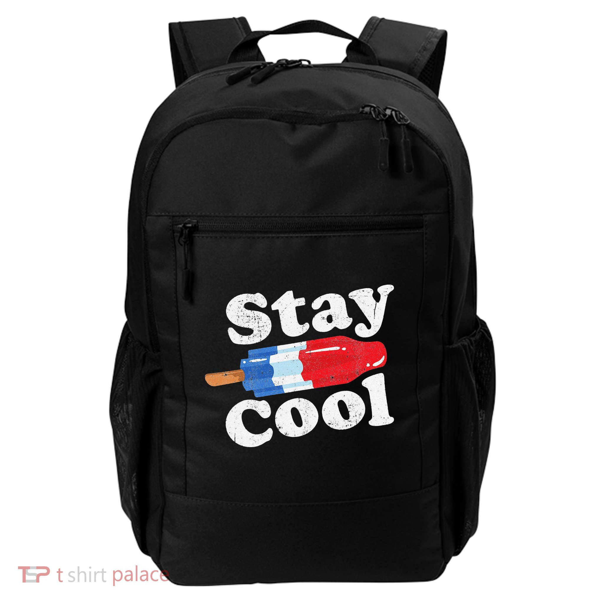 Summer Popsicle Stay Cool Funny Bomb Retro 80s Pop Gift Backpack