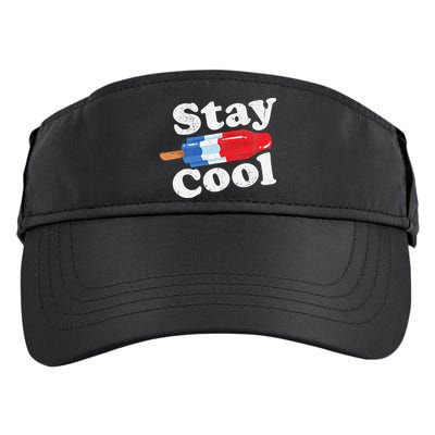 Summer Popsicle Stay Cool Funny Bomb Retro 80s Pop Gift Adult Drive Performance Visor
