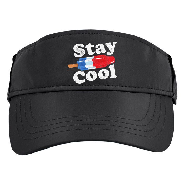 Summer Popsicle Stay Cool Funny Bomb Retro 80s Pop Gift Adult Drive Performance Visor