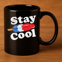 Summer Popsicle Stay Cool Funny Bomb Retro 80s Pop Gift 11oz C Handle Ceramic Mug