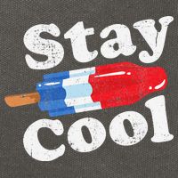 Summer Popsicle Stay Cool Funny Bomb Retro 80s Pop Gift Cotton Canvas Backpack