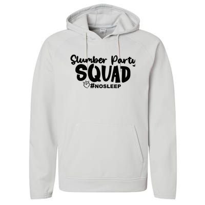 Slumber Party Squad No Sleep, Girl's Weekend Performance Fleece Hoodie