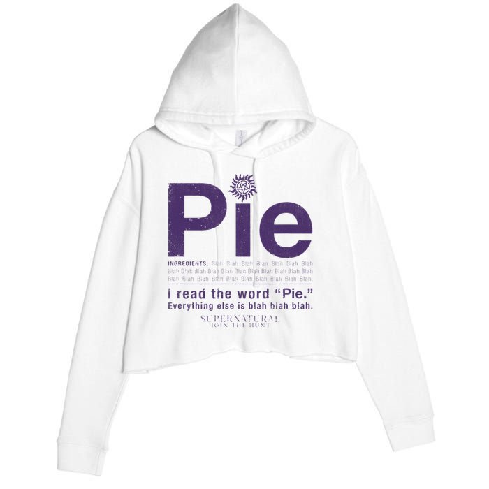 Supernatural Pie Crop Fleece Hoodie