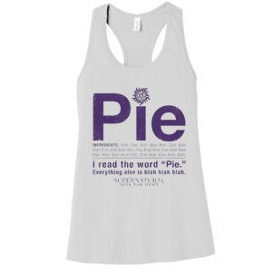 Supernatural Pie Women's Racerback Tank