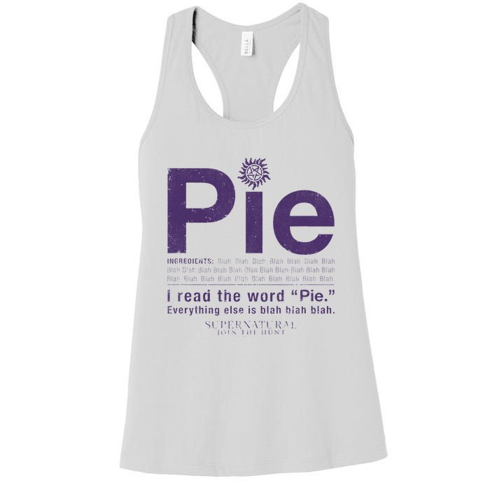 Supernatural Pie Women's Racerback Tank