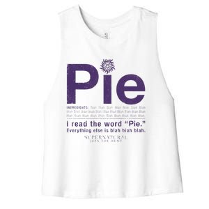 Supernatural Pie Women's Racerback Cropped Tank