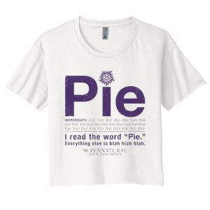 Supernatural Pie Women's Crop Top Tee