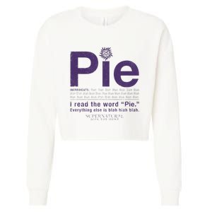 Supernatural Pie Cropped Pullover Crew