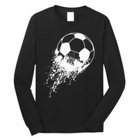 Soccer Player Sports Vintage Men Soccer Ball Long Sleeve Shirt