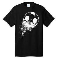 Soccer Player Sports Vintage Men Soccer Ball Tall T-Shirt