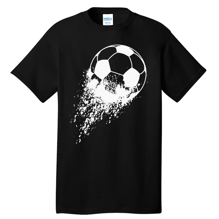 Soccer Player Sports Vintage Men Soccer Ball Tall T-Shirt