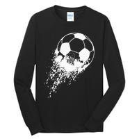 Soccer Player Sports Vintage Men Soccer Ball Tall Long Sleeve T-Shirt