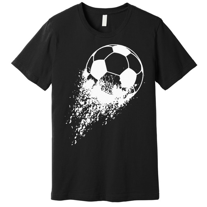 Soccer Player Sports Vintage Men Soccer Ball Premium T-Shirt