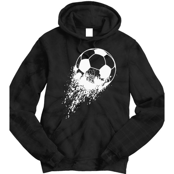 Soccer Player Sports Vintage Men Soccer Ball Tie Dye Hoodie