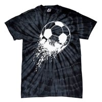 Soccer Player Sports Vintage Men Soccer Ball Tie-Dye T-Shirt