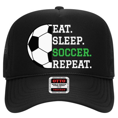 Soccer Player Soccer Lover Eat Sleep Soccer Repeat Trucker Hat