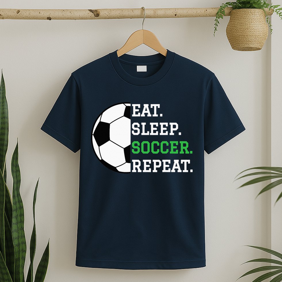 Soccer Player Soccer Lover Eat Sleep Soccer Repeat T-Shirt