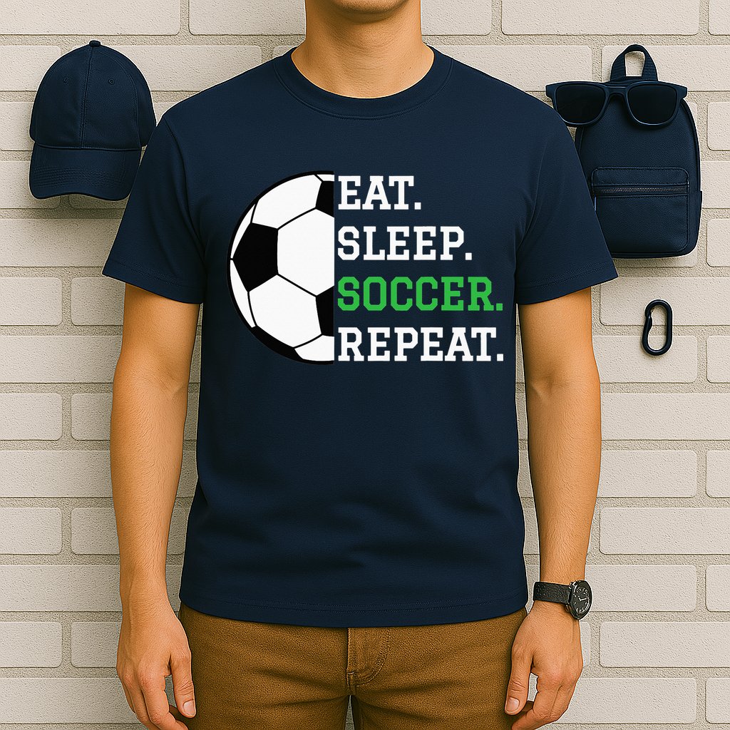 Soccer Player Soccer Lover Eat Sleep Soccer Repeat T-Shirt